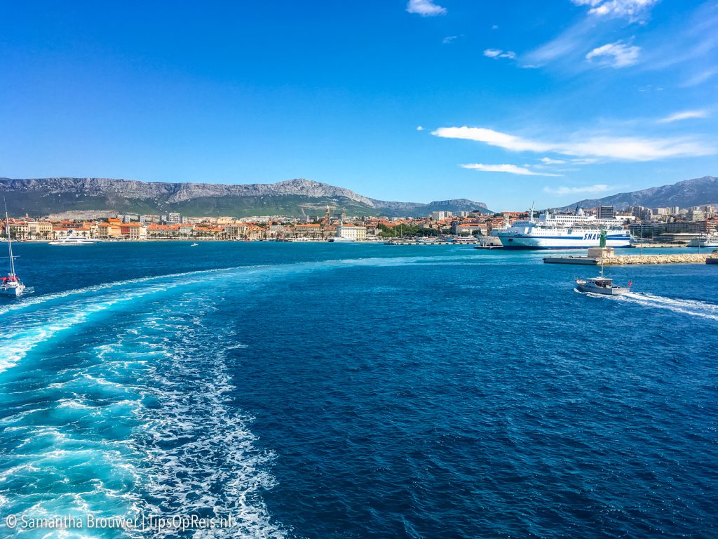 Vertrek veerboot vanuit Split naar Supetar