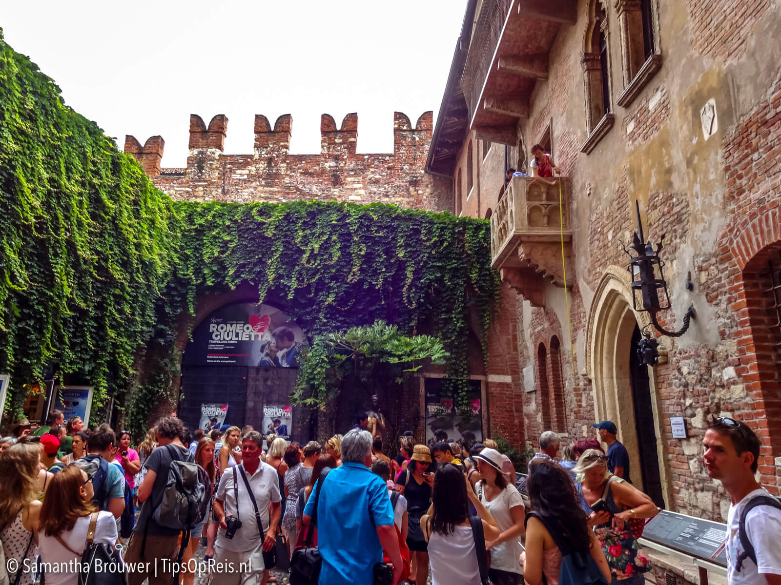 Bezienswaardigheden Verona: Het beroemde balkon van Julia in Verona