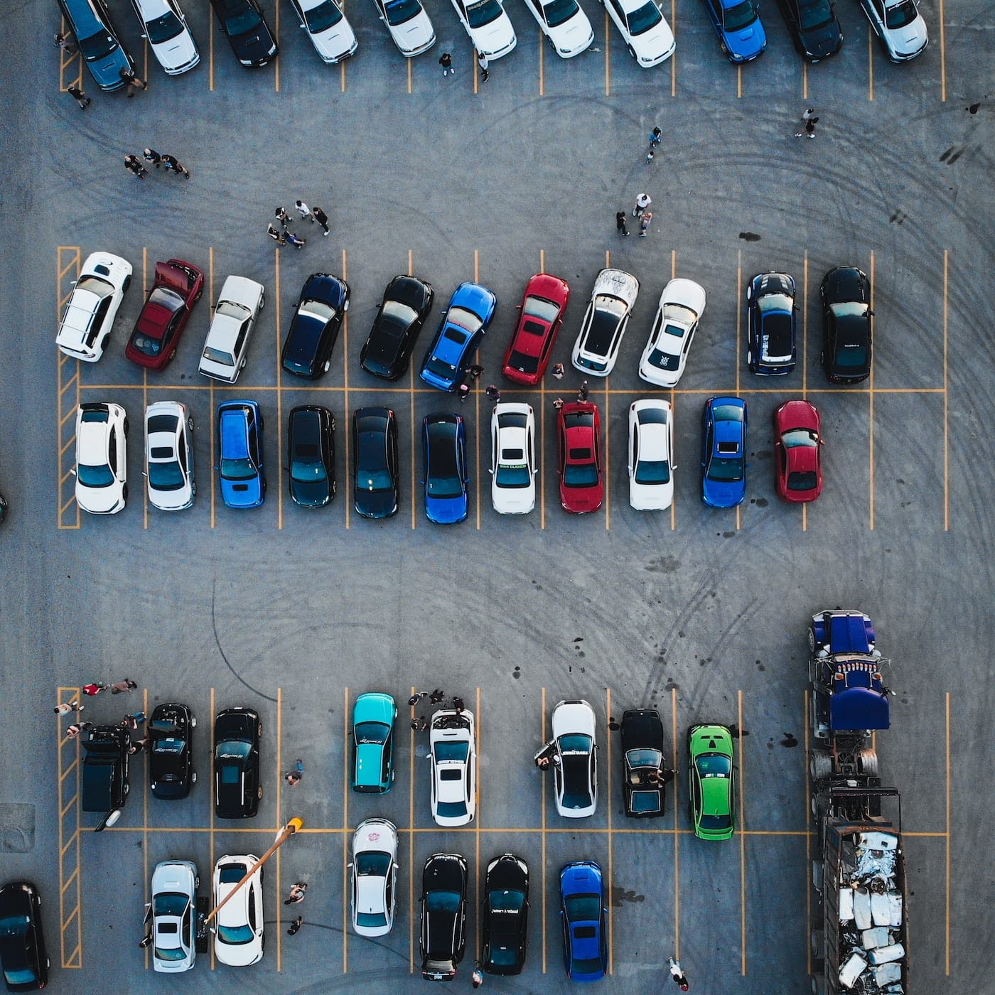 geparkeerde auto's