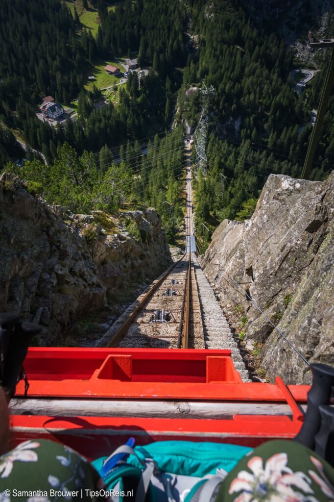 Gelmerbahn: diepte