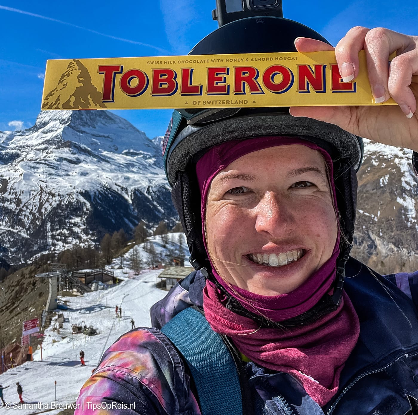 Maak een iconische foto van de Matterhorn op de Toblerone