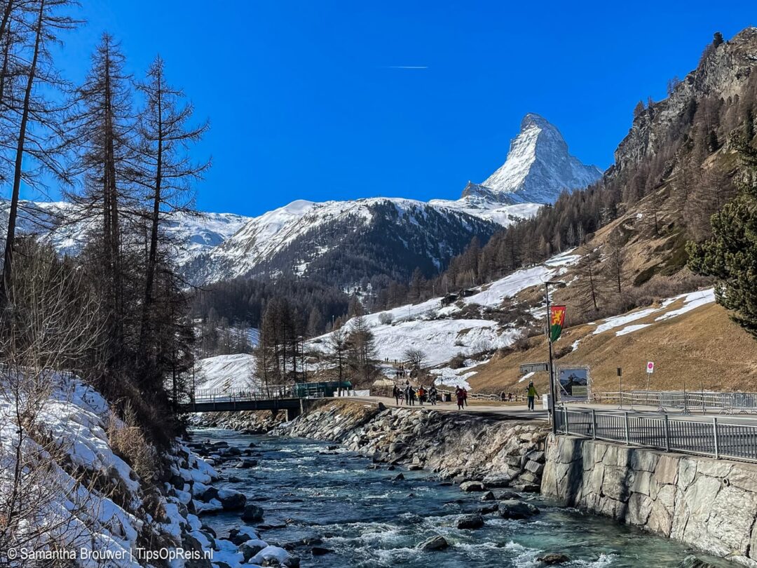 Uitzicht op de Matterhorn vanaf Zermatt