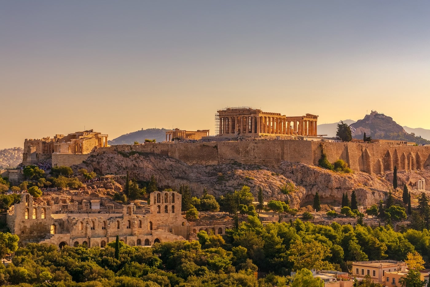 Athene, Griekenland, een van de winterbestemmingen zonder sneeuw