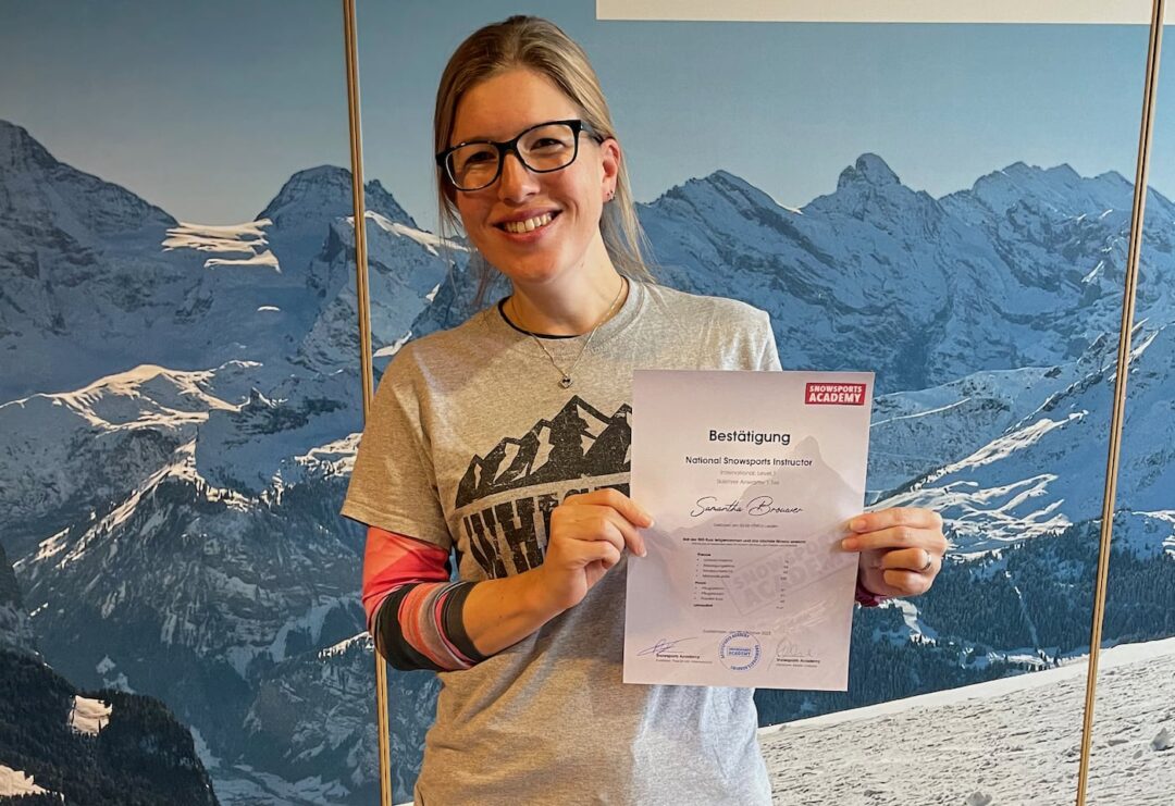 Hoera, ik slaagde voor mijn NSI, de eerste helft van de Anwärter-opleiding en mag nu skiles geven!