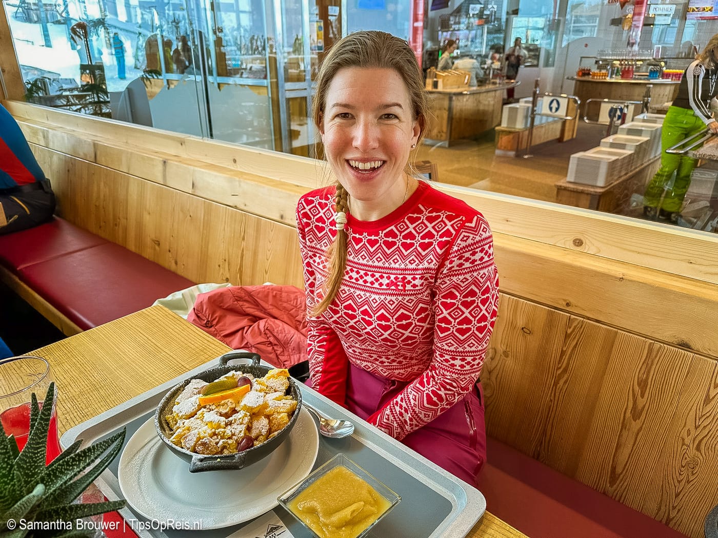 Heerlijke glutenvrije Kaiserschmarrn bij de Möseralm in Fiss