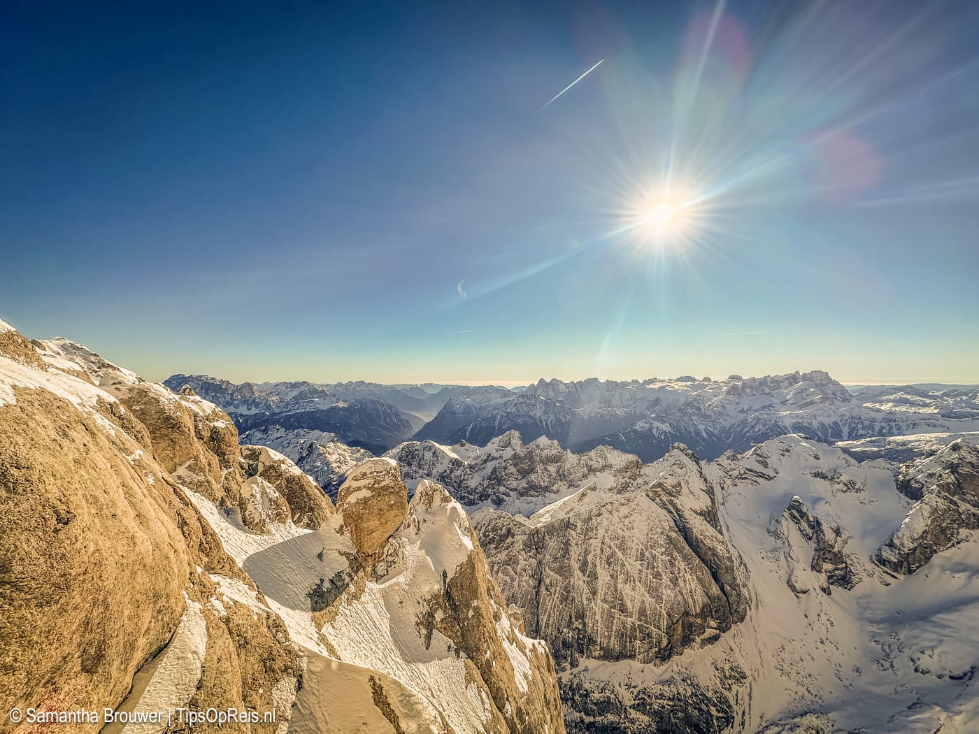 Prachtig uitzicht vanaf de Marmolada