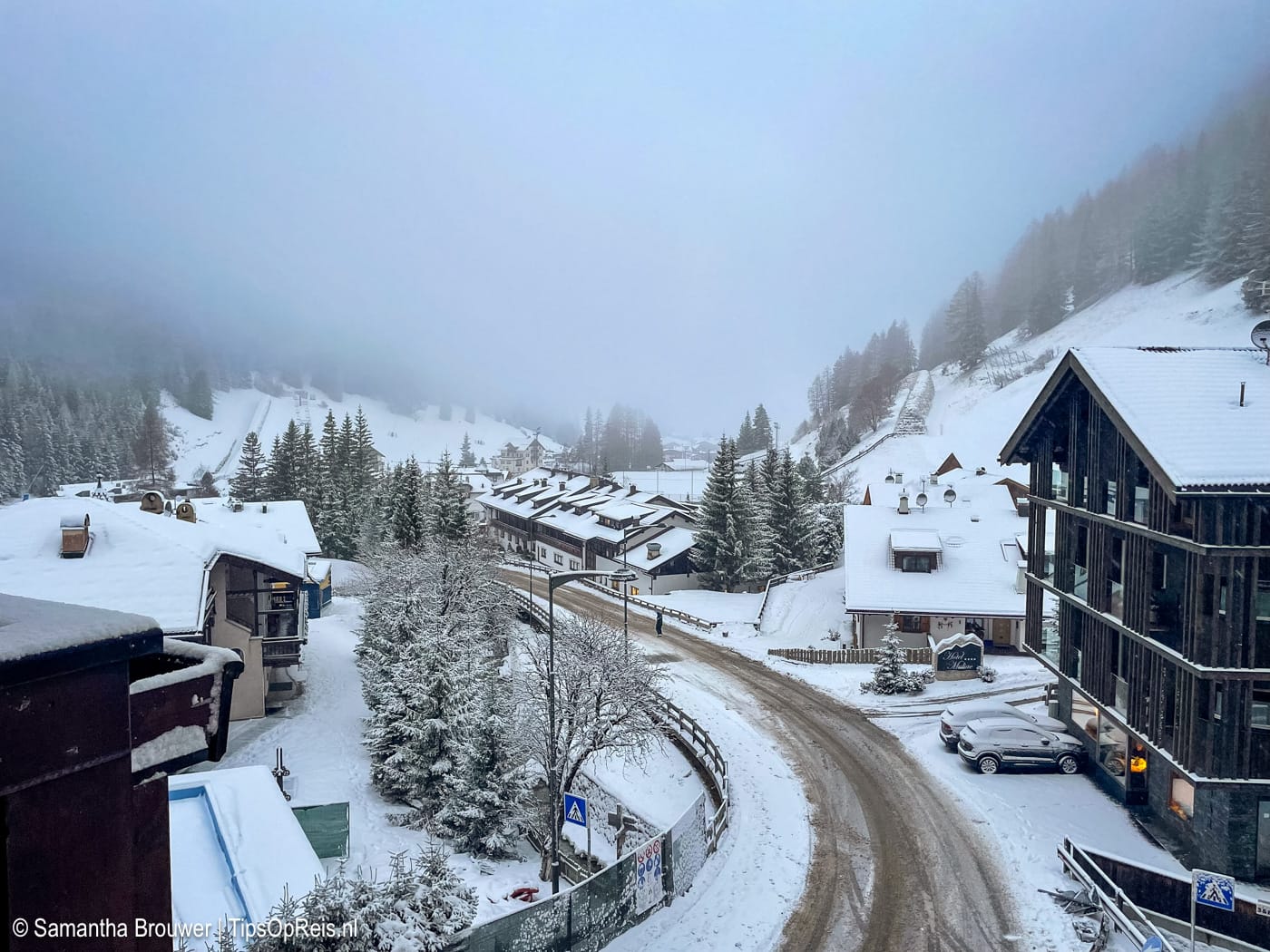 Slecht zicht in Val Gardena