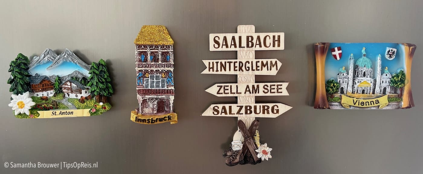 Souvenirs uit Oostenrijk: koelkastmagneten