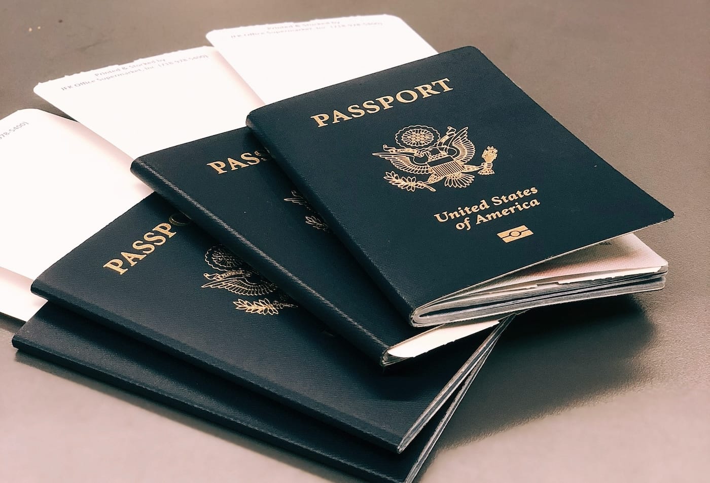 Amerikaanse paspoorten zijn blauw