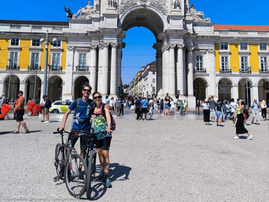 Samantha en Peter in Lissabon
