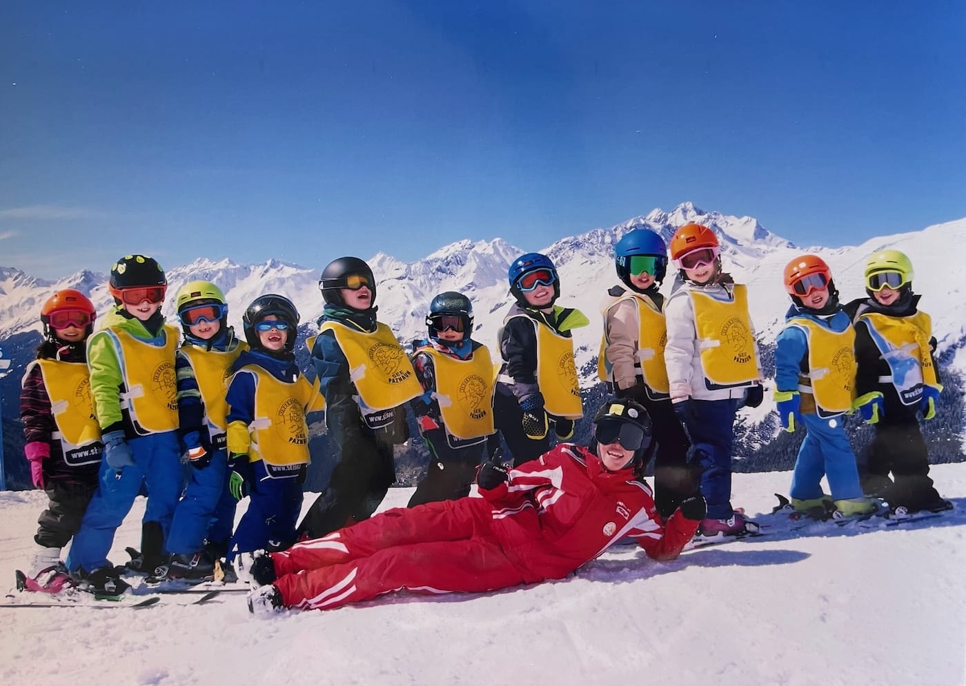 Groepsfoto met mijn groepje Skischule See