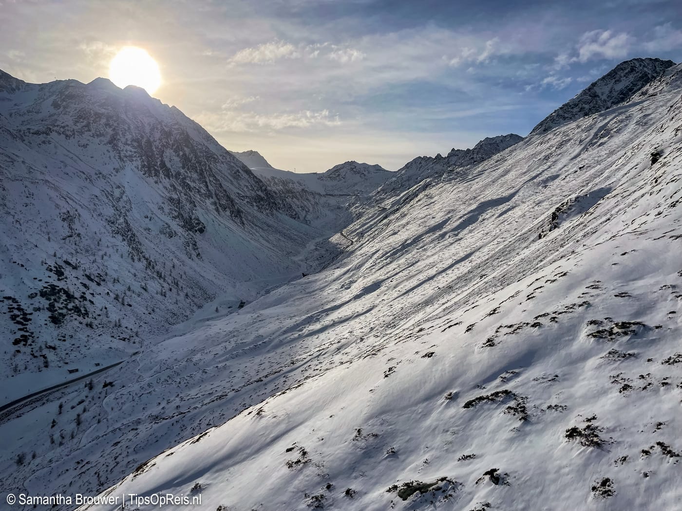 De blauwe 30 gezien vanuit de stoeltjeslift in Sölden