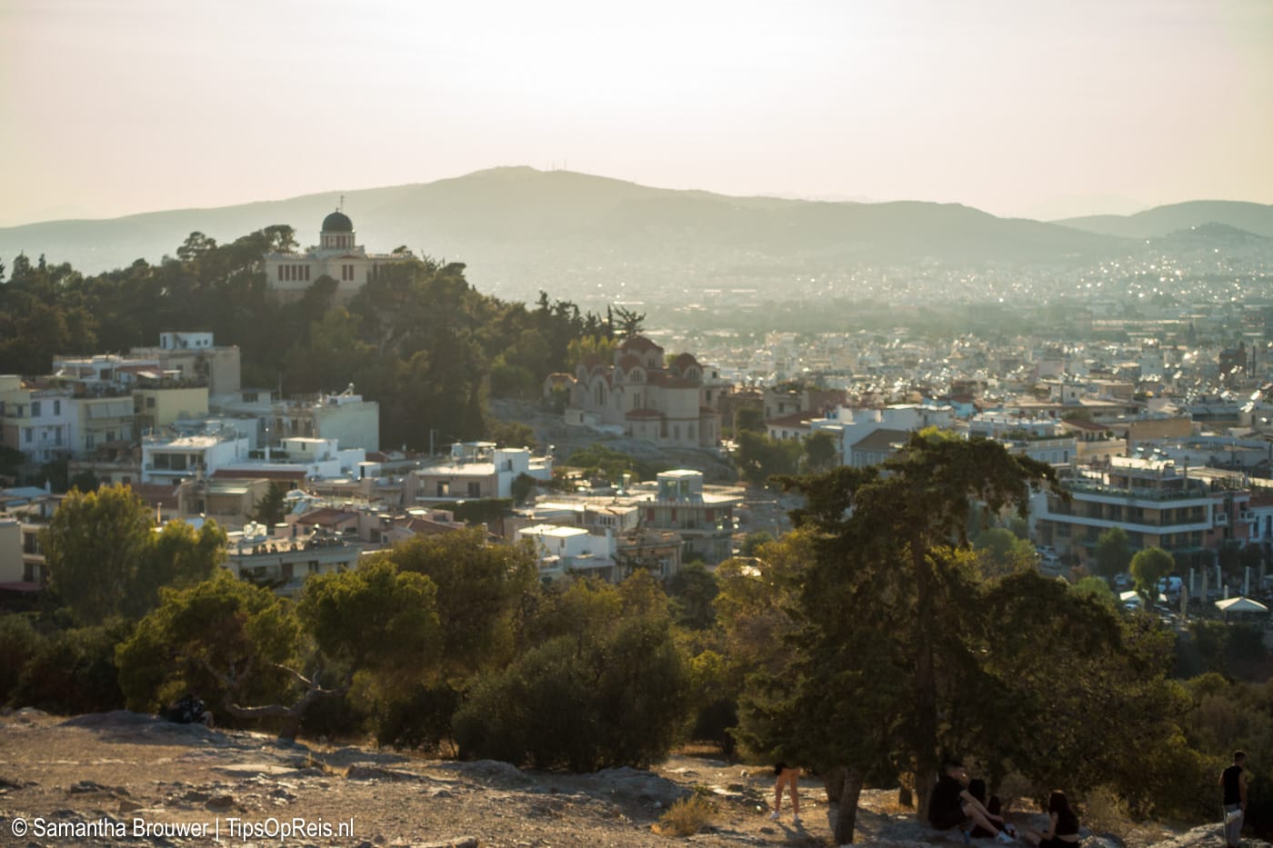 Uitzicht op Anafiotika