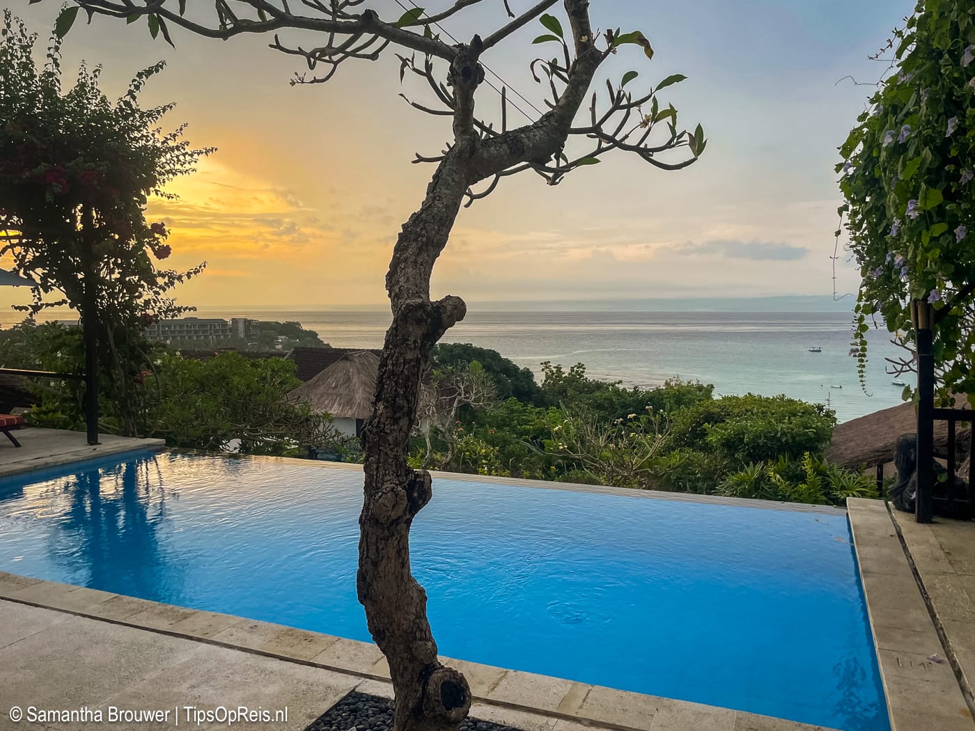 Uitzicht vanaf Pandana Boutique Hotel