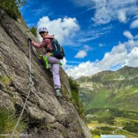Beginnen met klettersteigen: mijn ervaring met via ferrata voor beginners Klettersteigen voor beginners - Samantha in Galtür