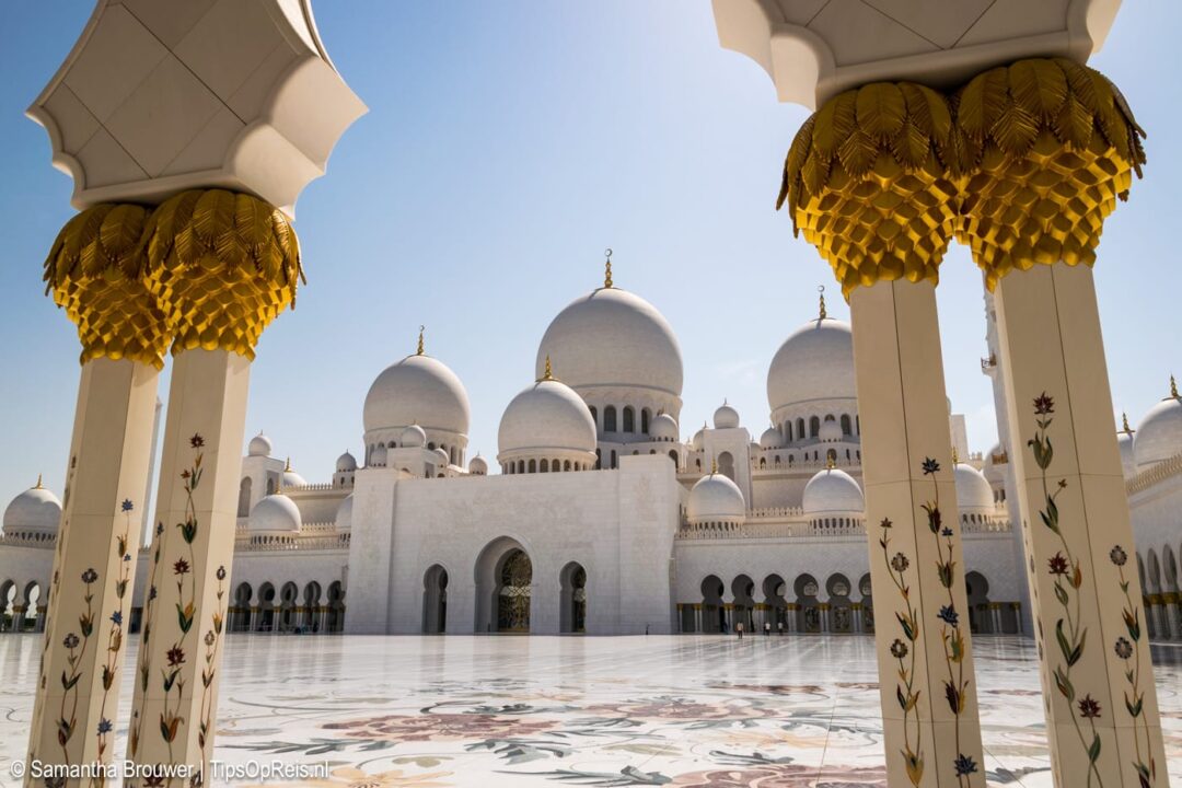 De Sjeik Zayed Moskee in Abu Dhabi