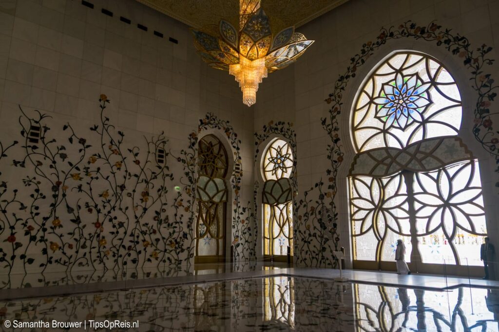 De Sjeik Zayed Moskee in Abu Dhabi