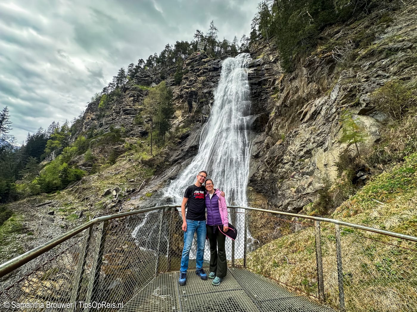 Afkoelen in Tirol bij de Stuibenfall, de grootste waterval van Tirol
