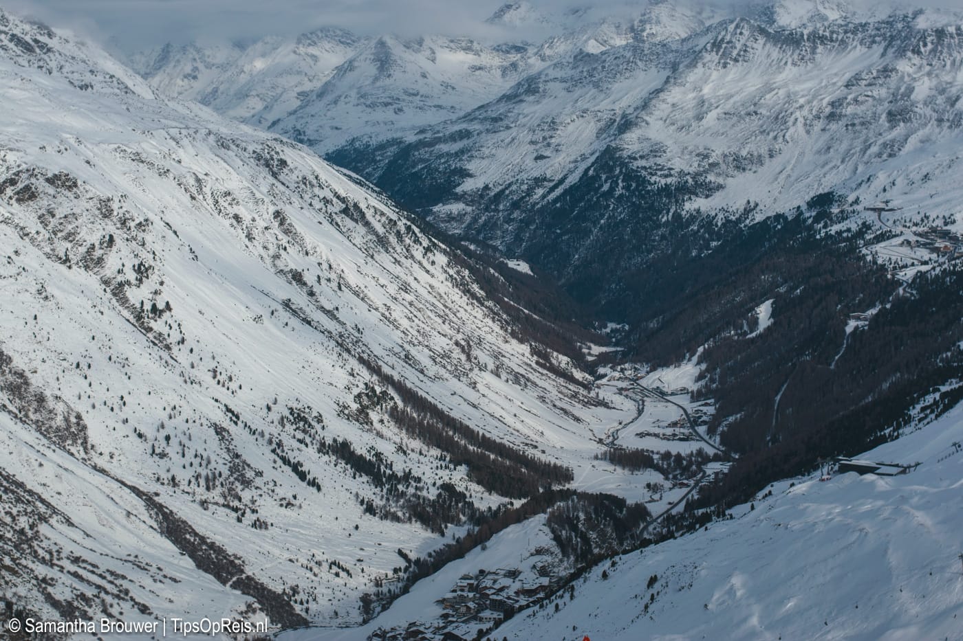 Uitzicht vanaf Obergurgl richting het Ötztal